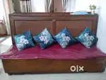 Sofa cum Bed cum storage cum shelf