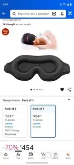 3D Eye Mask for Sleeping – Perfect for Hostel/Shared Room Life