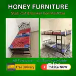 Steel Cot Bed Mattresses, Hostel Bunker Cot Bed, Single folding beds