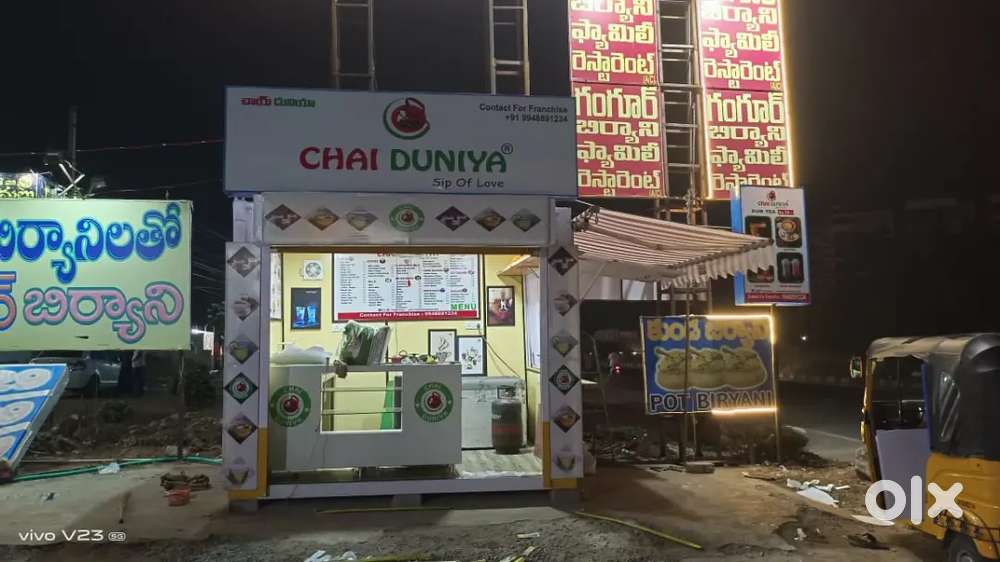 Semi furnished container shop for sales