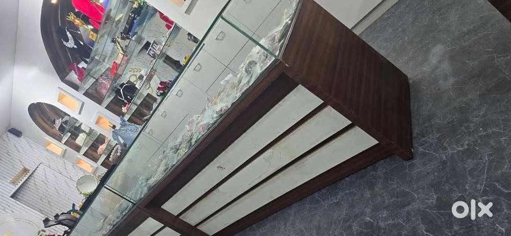 High quality Wooden glass counters and Sofa