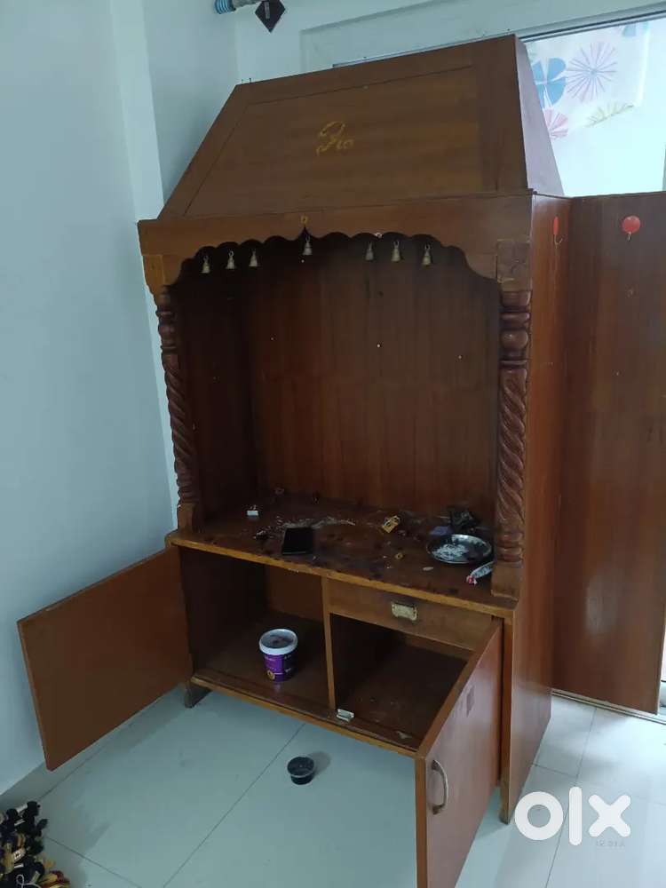 Wooden Pooja Room and wooden Cot