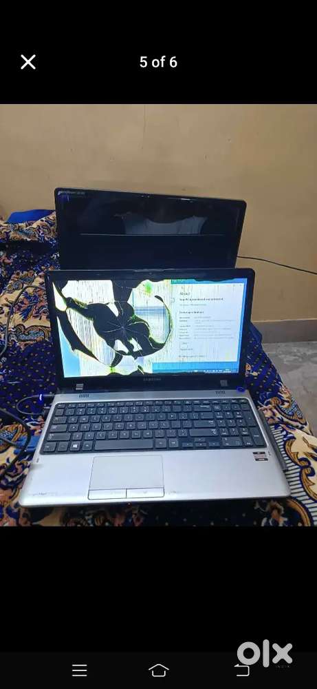 Samsung laptop screen damage