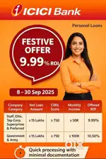 Personal loan offer Starting from 9.99%