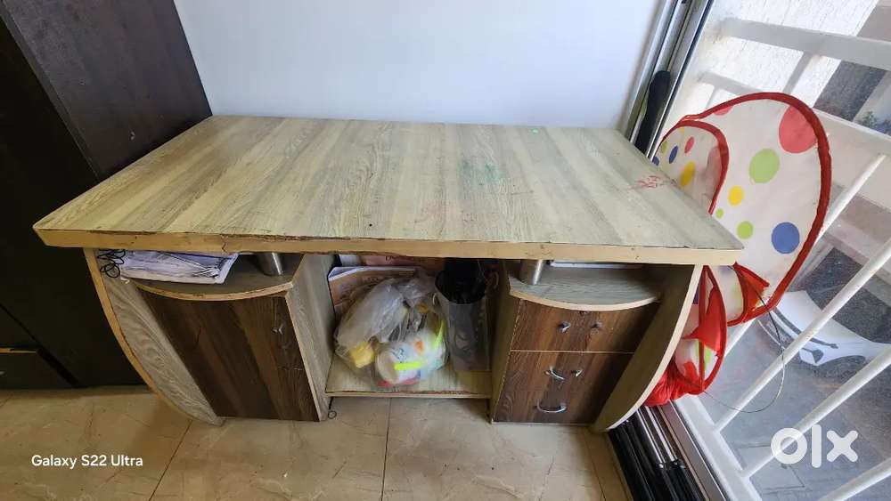 Strong Wooden Table Perfect for Study or Office Use Excellent Conditio