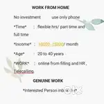 Work from home