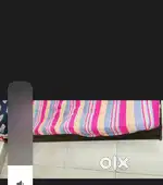 Bed, dinning, shoe rack and chairs