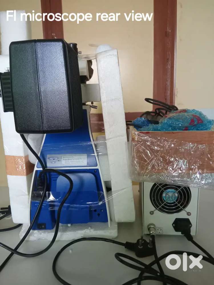 Fluorescence microscope Metzer brand 8000Fl star with blue green filtr