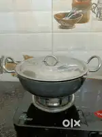 Pigeon Pressure Cooker 3L and Kadhai 3L both non stick