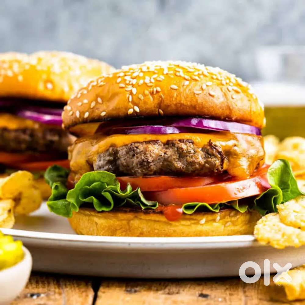 Burger cook