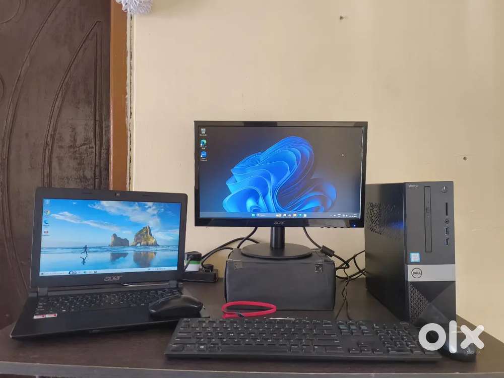 Laptop & Desktop Acer-AMD Pro Dell Vostro -12GB ramNeat condition.
