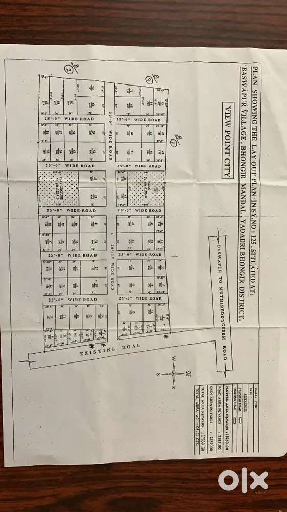 Open plot for sale