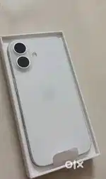 I phone 16 white Today delivered 1 Day old phone