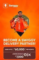 Swiggy delivery job part/full time