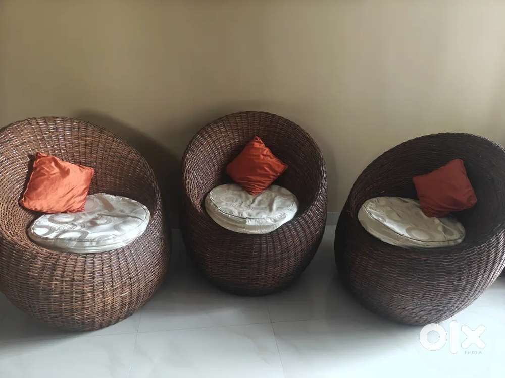 Pure Cane furniture , 3 Chairs