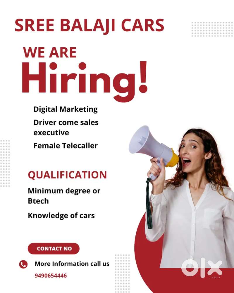 Female Telecaller and sales executive (male)