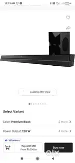 Speaker sound bar