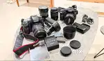 Complete Canon Camera Kit – 2 Cameras + Multiple Lenses + Accessories
