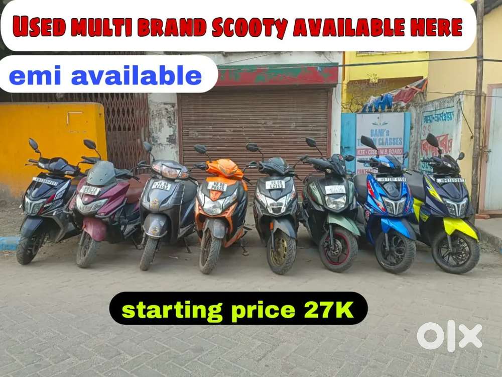 Used multi brand scooty available with easy EMI FACILITY