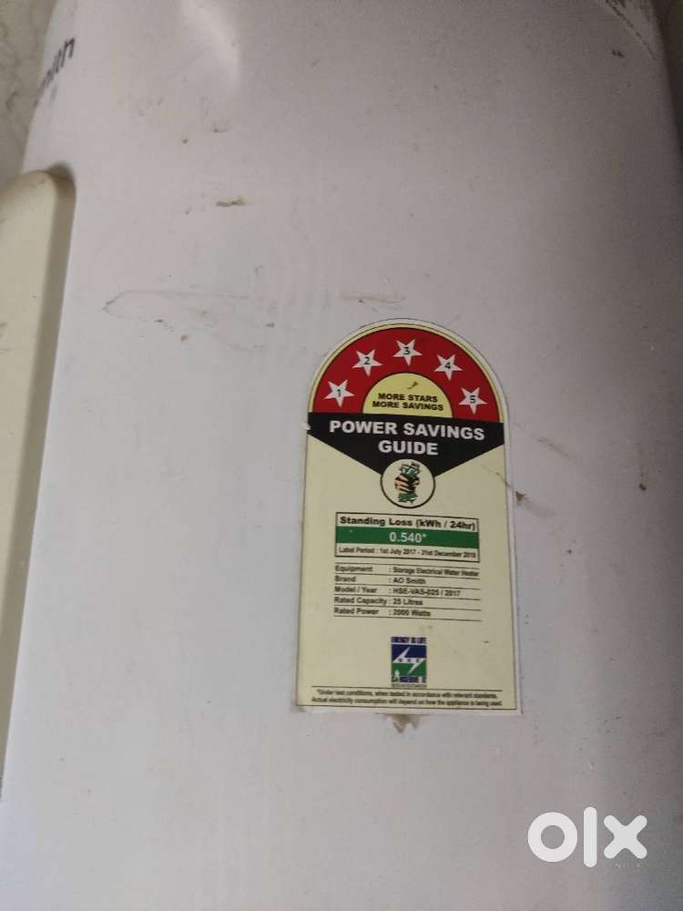 5 star rated 25 ltr geyser