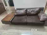 2 seater sofa with side table