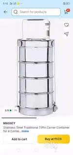 4 layer tiffin box