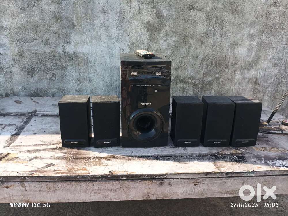 Home Theatre Nikai 5 Original Spaker Best Sound Quality Music DVD