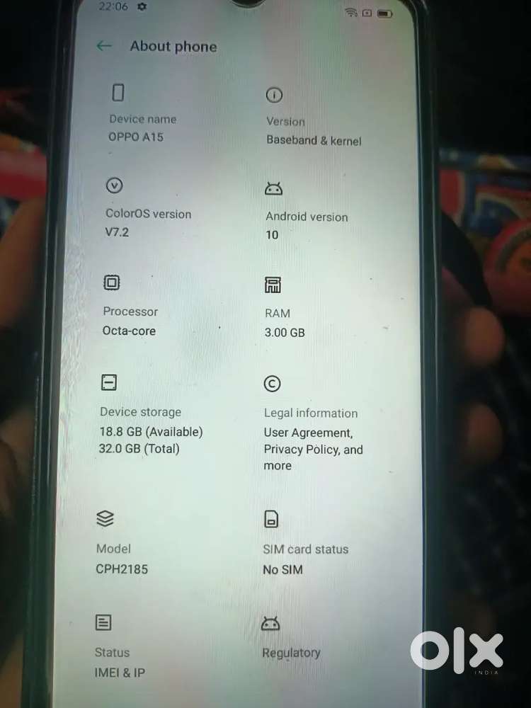 A15 two years Old phone
