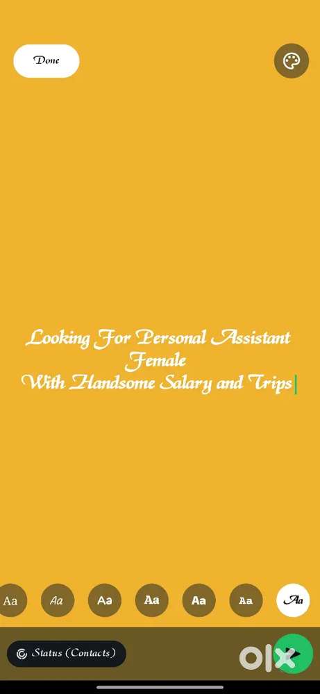 Female Personal Assistant