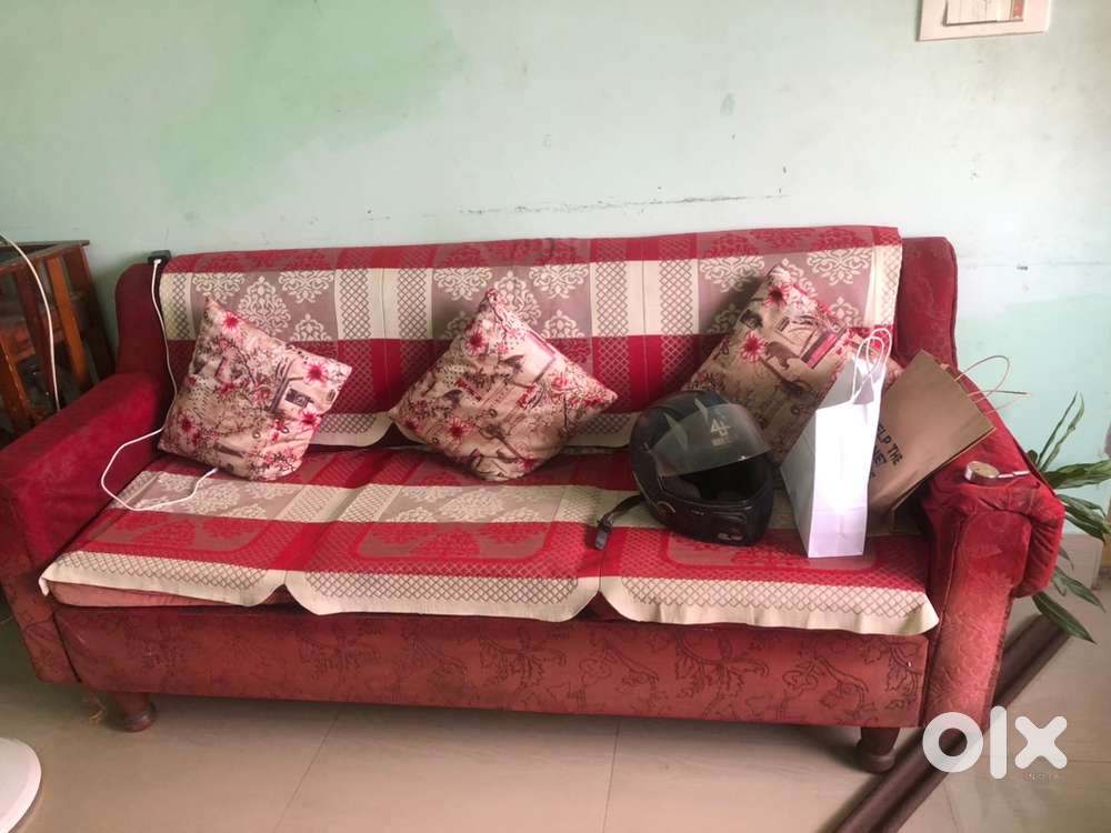 Sofa set 5 seater with sofa cover