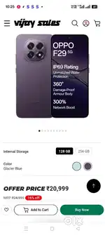 oppo f29 5g 8/ 128 gb