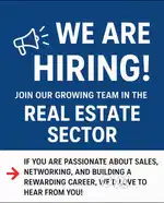 Hiring for real estate sales