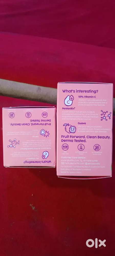 Plix guava glow bewy serum and moisturizer