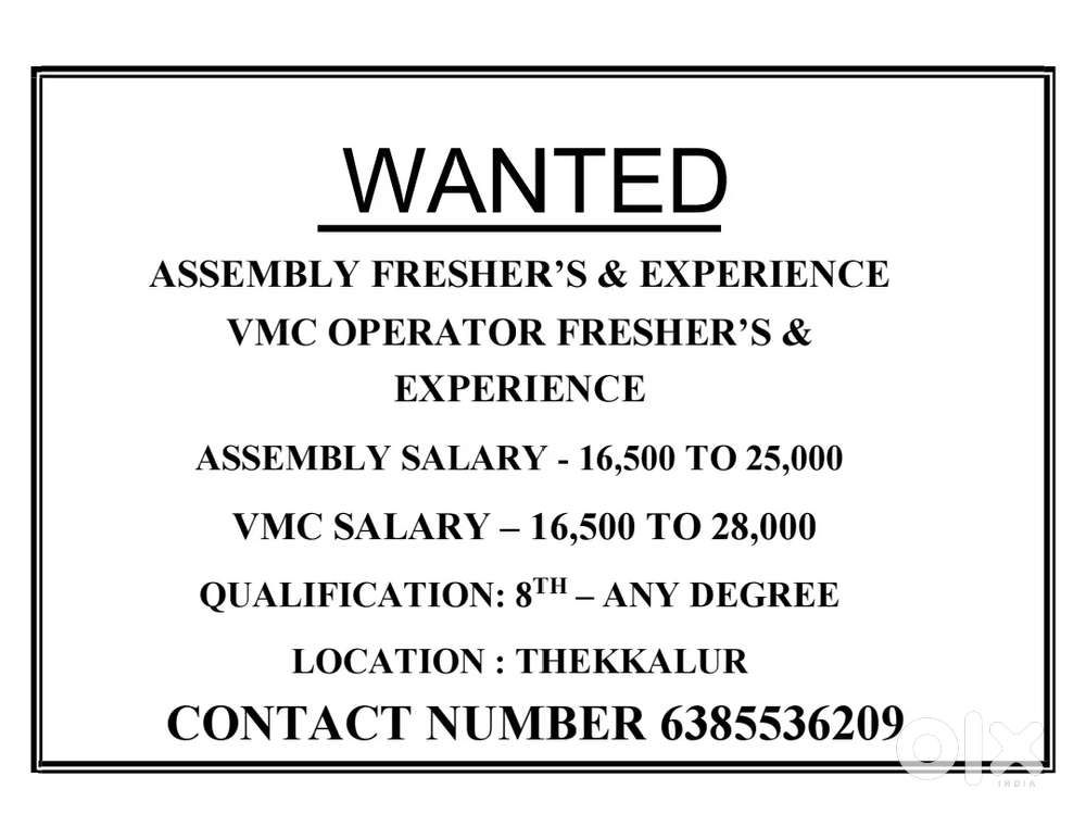 Job Wanted