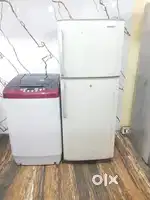 Samsung double door refrigerator & Onida automatic washing machine*/*