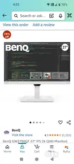 BenQ GW2790QT 27 IPS 2k QHD Monitor