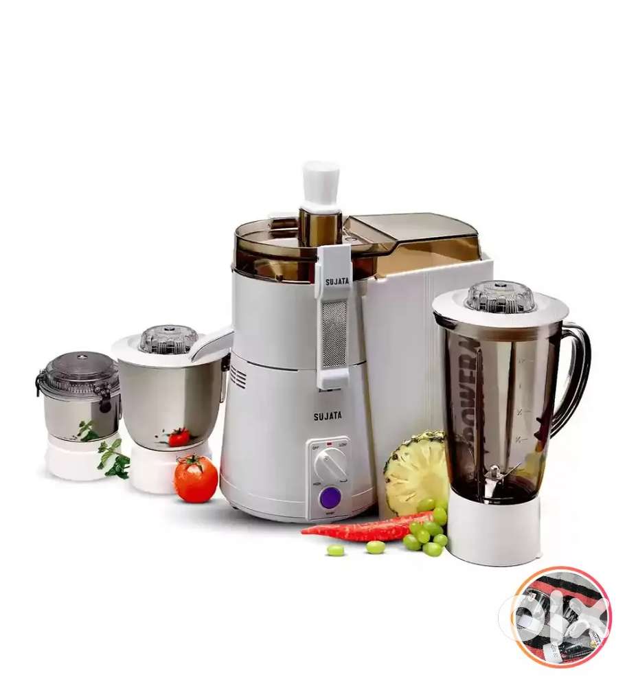 SUJATA Powermatic Maxima (Juicer/Mixer/Grinder Chutney Jar) White 900W