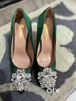 Big tree dark green heels with a stone