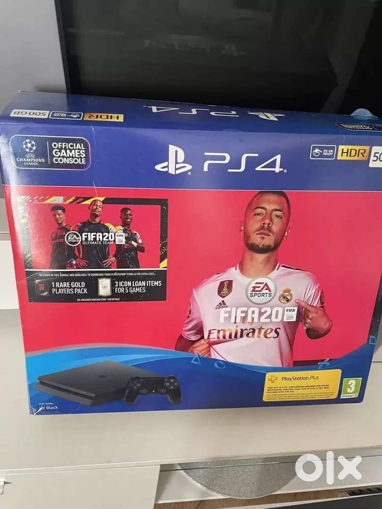 Sony PlayStation 4 (ps4) Black Slim 500GB Console Boxed Bundle And Gam