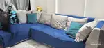 Sofa set, L shaped 5 seater, 1 year old