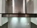 Chimney top model with two lights . With a glass finishing.