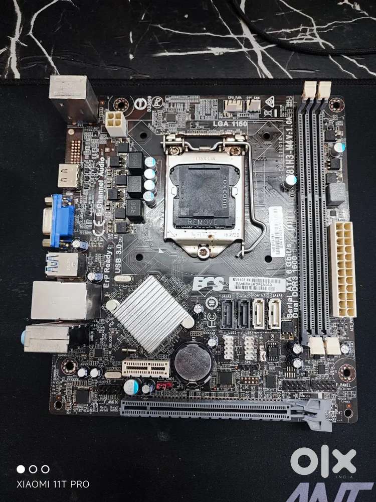 ECS H81H3-M4 V1.0A MircoATX Motherboard (Without IO shield)