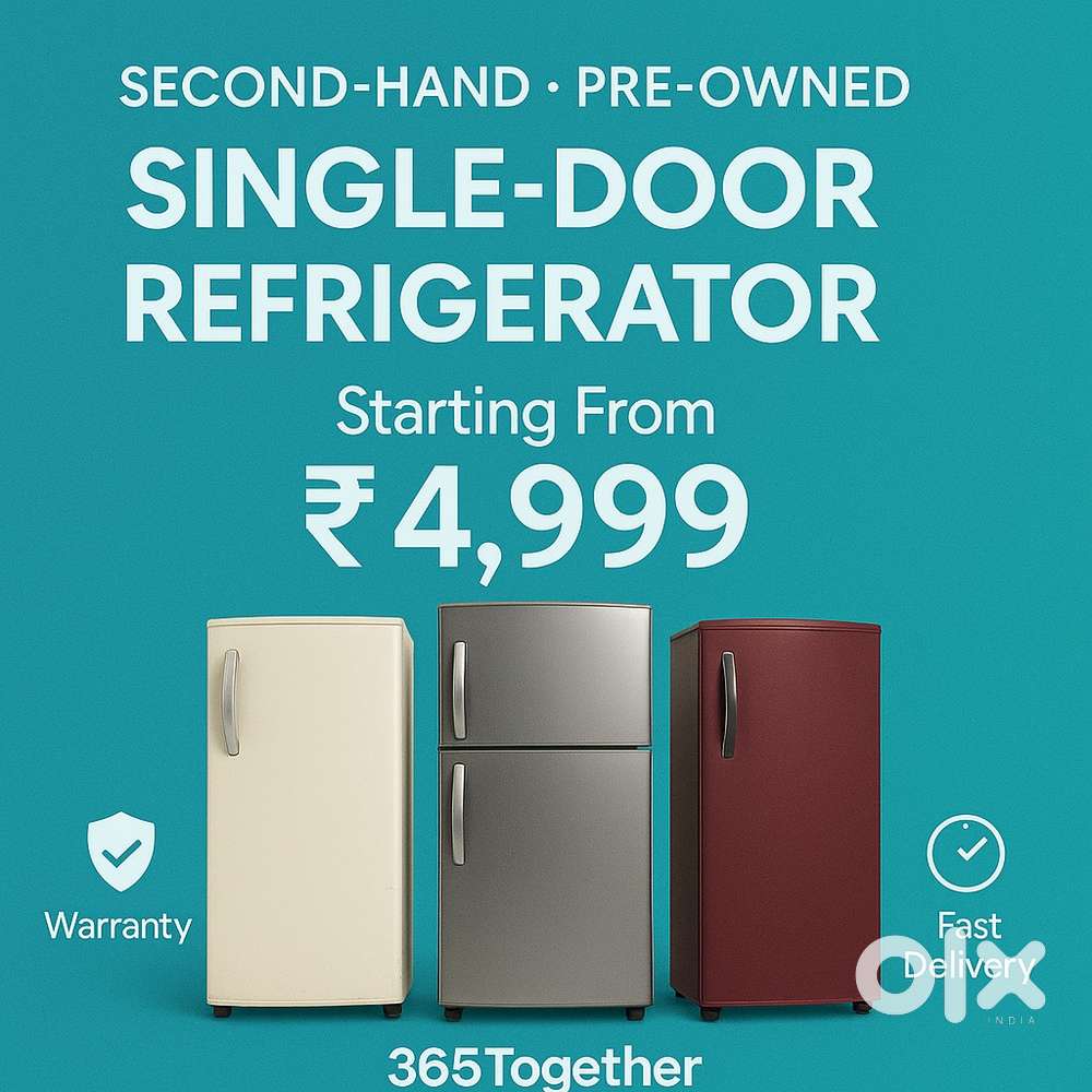 Second Hand Single Door Fridge ₹4,999 — Tested, Clean & Ready to Use
