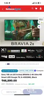 Sony 43 inch led 43S22M2 2025 model
