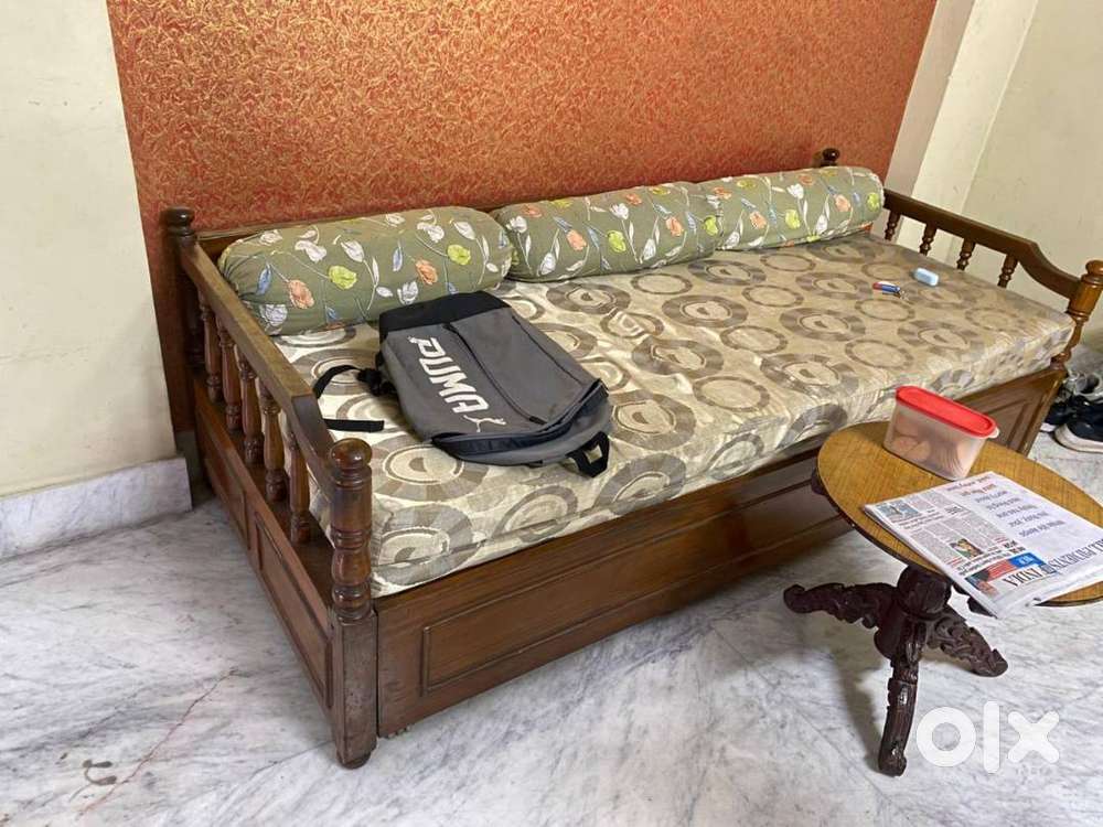 Premium Teak Wood Sofa Cum Bed for Immediate Sale!