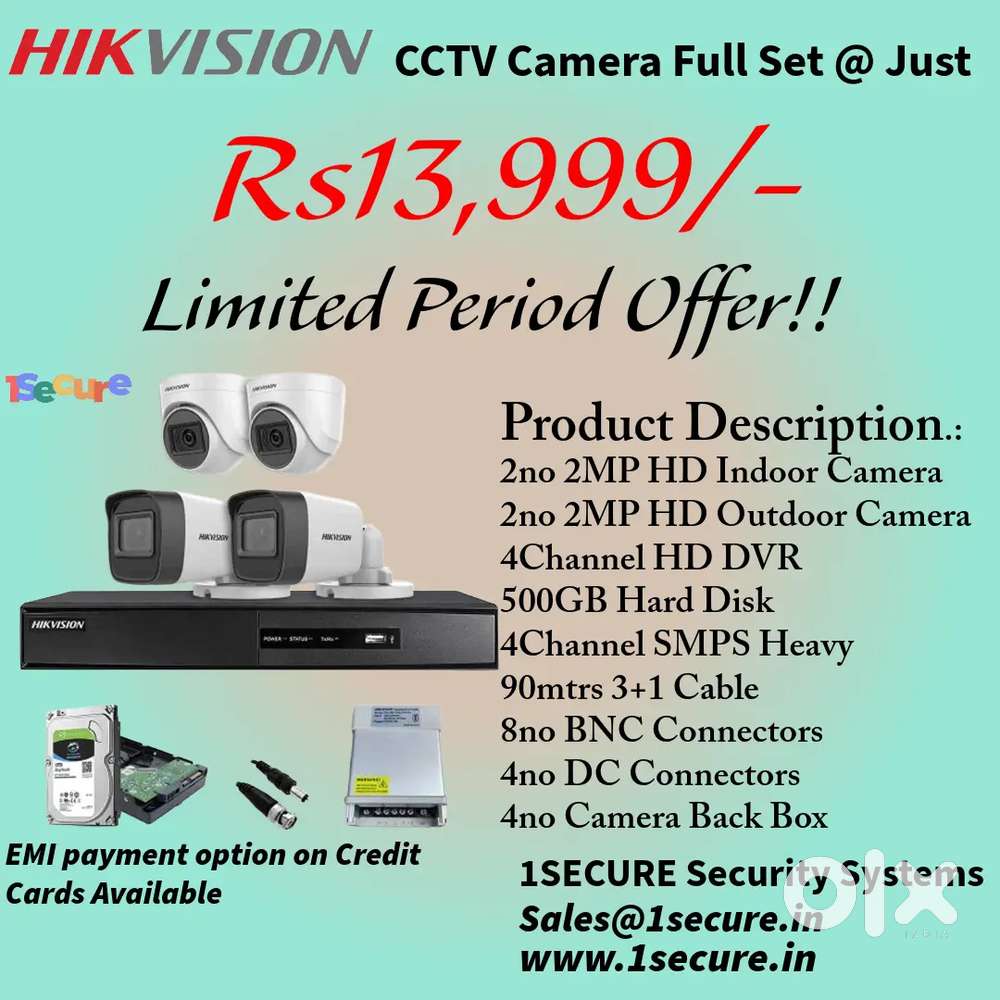 Hikvision cctv camera Full Set – Reliable, Affordable & Powerful!