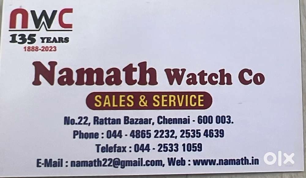 Wanted salesperson for watch showroom
