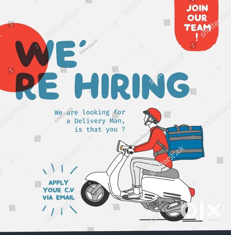 All india available delivery boy job
