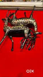 Brass deer (set of 2)
