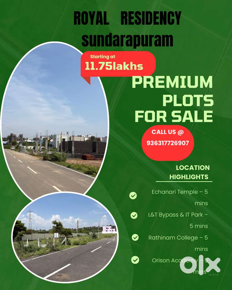 LAND PLOTS FOR SALE   IN SUNDARAPURAM
